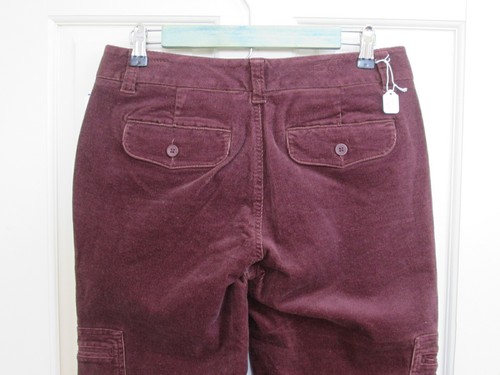 NWT Dockers Womens Size 4 (30x31.5) Purple Favorite Fit Corduroy Pants 60-21089 - Picture 3 of 6