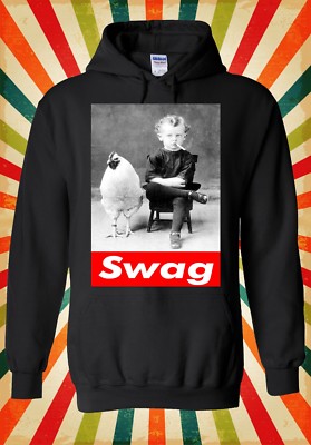Lustiges Kind Huhn Swag cool Neuheit Männer Frauen Unisex Top Hoodie Sweatshirt 1439