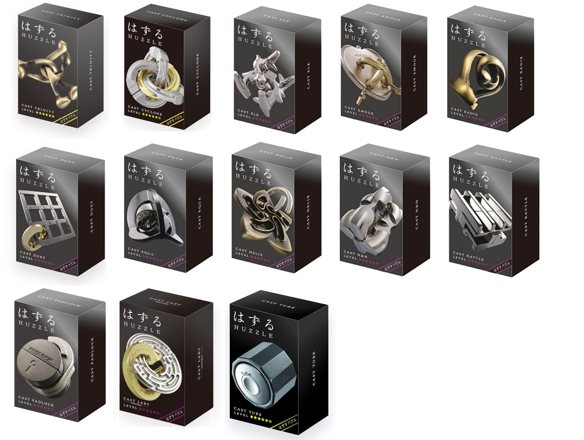 HANAYAMA HUZZLE cast 13 types set Lv. 6&5 Puzzle disassemble block