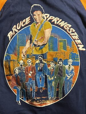 Vintage Original 70's Bruce Springsteen 3/4 Sleeve Baseball