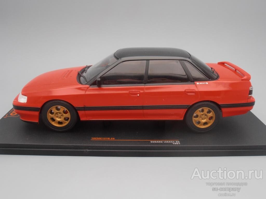 1/18 IXO - 1991 SUBARU LEGACY RS - 1ST GENERATION - RED