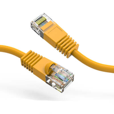 5Ft CAT5E UTP Ethernet Network Booted Cable Yellow