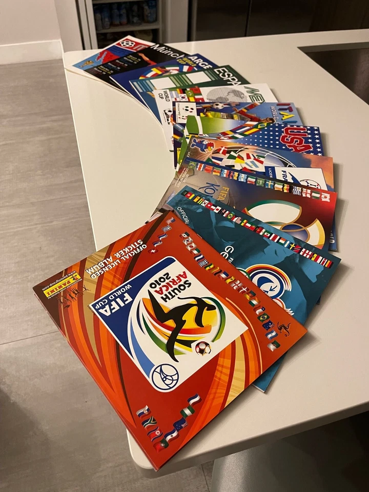 COLECCIÓN PANINI ÁLBUMES IMPRESOS COPA MUNDIAL FIFA 1970 - 2010 (11 ÁLBUMES) Foto 2 de 3