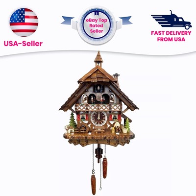 Battery cuckoo clock uses ''C'' batteries (not included) - made in Germany. Cuckoo