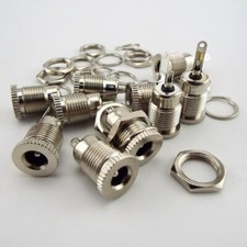 DC Power Jack Socket Threaded Female Mount Connector Adapter Plug 5.5 x 2.1mm 5A