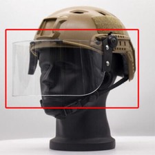 Casco táctico visera abatible protector facial lente máscara para Mich/guía de casco RÁPIDO