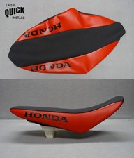 Enjoy Honda White Ribbed Red Seat Cover