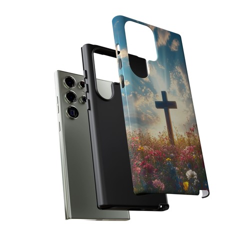 For iPhone | Samsung Galaxy | Pixel Phone Case - Cross Wildflower Sunrise - 第 173/256 張圖片