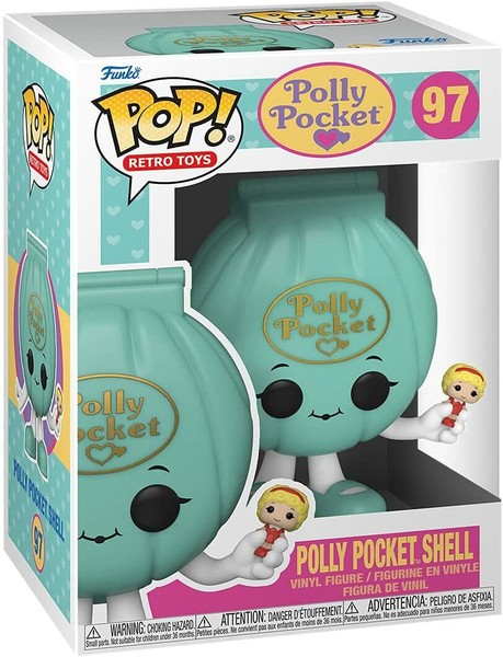 Polly Pocket Shell Muschel Pop! Retro Toys #97 Vinyl Figur Funko-image