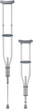 New Drive Med Aluminum Crutches, 1 Pair - Users 4'6"-6'6" up to 300lbs Knockdown