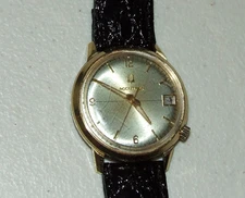 Vintage Working BULOVA Accutron 2181 Tuning Fork 10K RGP Men's Wrist Watch N3