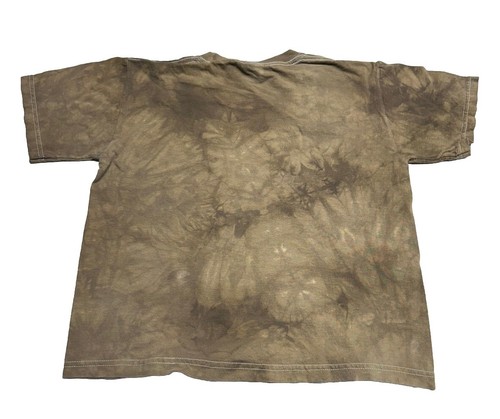 Jerzees Manimals Bulldog Soldier Tshirt Kids Sz Medium Tie Dyed Camo Cartoon - Picture 3 of 10