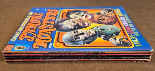 Berühmte Monster von Filmland Lot (x5) 1975-76 Karloff Lugosi Kreatur Ingrid Pitt