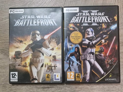 Star Wars Battlefront 1 & 2 Bundle PC CD-Rom Game Pal UK Despatch Preloved