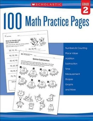 Scholastic 100 Math Practice Pages: Grade 2 (Taschenbuch)