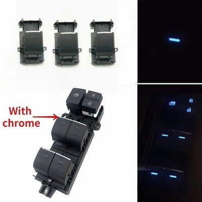 Ice Blue Electric Window Lifter Control Button Switch For Toyota Corolla
