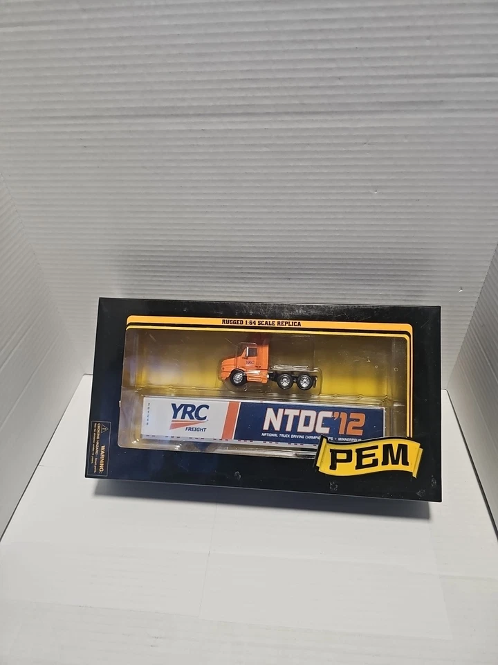1:64 PEM/TONKIN "YRC. Remolque de caja Volvo Corp." eje tándem cabina corta y furgoneta seca 54' Foto 3 de 3