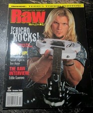 Vintage WWF RAW Magazine October 2000 Chris Jericho Cover & Terri Runnels Poster