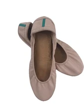 Tieks by Gavrieli Women Blush Pink Size 9 Patent Leather Slip on Ballerina Flats