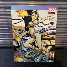 Leia Organa By Bret Blevins - 1993 Topps Star Was Galaxy #83