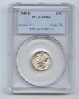 1945-D Mercury Dime, PCGS MS-65
