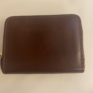 Portland Leather Goods Small Zip Around Brown Wallet Full Grain Unisex