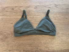 PINK Victoria's Secret Green X-LARGE Base Stretch Cotton Triangle Bralette Br