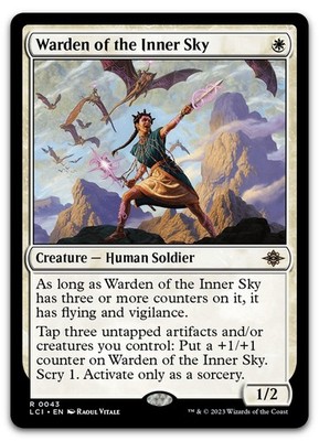 Warden of the Inner Sky #43 (MP) Lost Caverns of Ixalan LCI Magic MTG