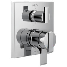 Delta Ara T27967 Angular 17 Series Valve Trim w/ 6-Setting Diverter - Chrome