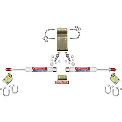 Skyjacker 7203 DUAL STAB KT; WHITE W/RED Steering Damper Kit