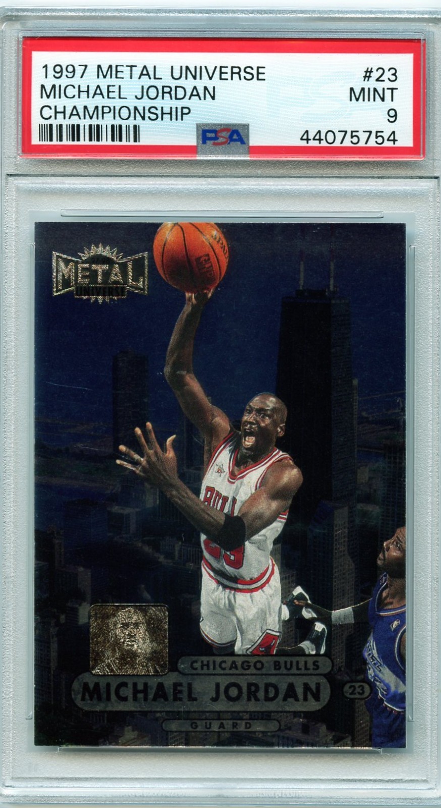 1997-98 Metal Universe Championship Michael Jordan Bulls #23 PSA 9