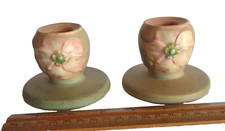 Pair Of Vintage 1930s Weller Wild Rose Potter...