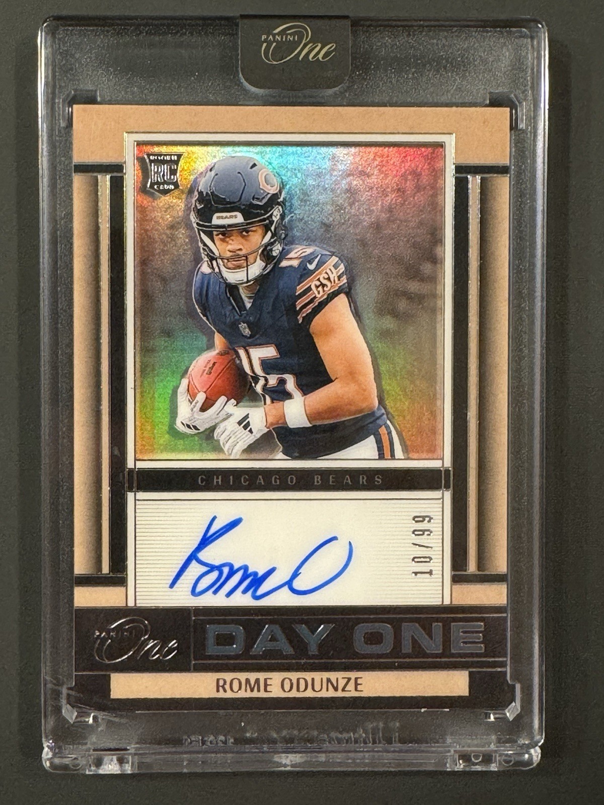 2024 Panini One ROME ODUNZE Day One ON CARD Rookie Auto #/99 BEARS #133
