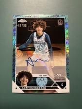 2023-24 Topps Chrome OTE Adam Oumiddoch Aqua & Red Auto Refractor RC SP /99