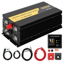 New Upgrade 3000W Pure Sine Wave Inverter Charger, Auto Transfer Switch, Remo...