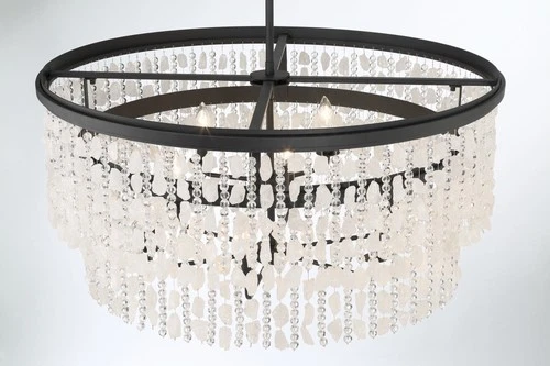 Minka Lavery 6706 Shimmering Elegance 9 Light 36"W Crystal - Sand Coal - Picture 10 of 12