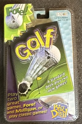 Fore! & Mulligan Game Golf Playing Cards By Patch Products Big Deal 2000 New