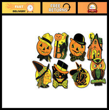 Halloween Cutouts - 8.5"x9.25" - 8 Decorative Wall Decorations - Party Supplies