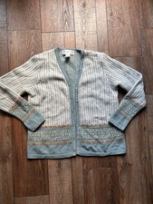 Jones New York 100 Wool Cardigan Size Small