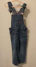 Genuine Kids osh Kosh Premium Denim Overalls Toddler Girl sz 3T 100 Cotton Blue