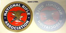 National Rifle Association Nra 2 Window Decalsticker - 1 Outside And 1 Inside