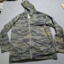 Oakley Mens Camo Full Zip Hoodie Jacket Athletic Performance Size Medium