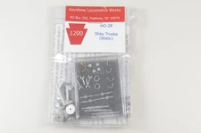 Keystone Locomotive Works HO Cast Metal Shay Trucks Static Display Kit - HO-28
