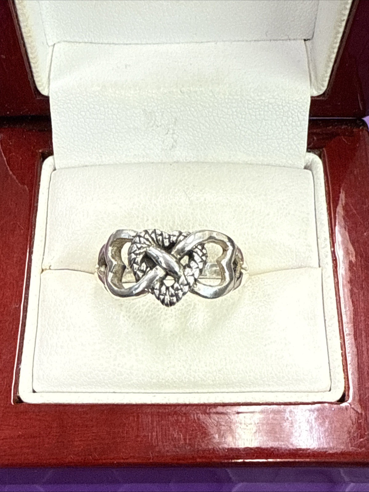 ❤️ Stylish Sterling Silver Solid Heart Ring 925 S… - image 3