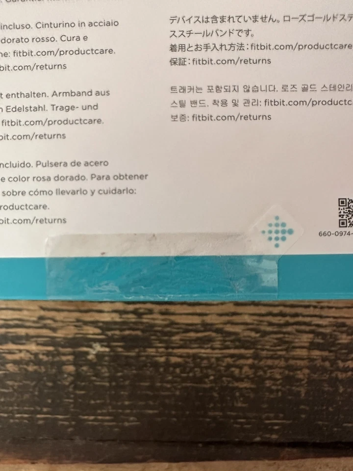 Fitbit Flex 2 Metal Bangle Bracelet Band Rose Gold Tone Size Large Retired 2016! - Image 2 of 4