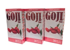 3 PACK! GOJI TRIM 30 Caps 500 mg ea 100% ORIGINAL GOJI 
