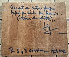 CONTRE PLAQUE  POUR PEINDRE APPART RAMIRO ARRUE CERTIFIE 2002 GARMENDIA BASQUE