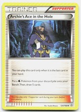Primal Clash Archie's Ace in the Hole 124/160 MP Pokemon UC Tcg Card