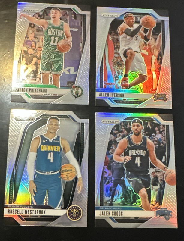 2024-25 Prizm Silver Lot - Jalen Suggs, Allen Iverson, Payton Pritchard +