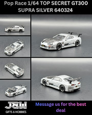 Pop Race 1/64 TOP SECRET GT300 SUPRA SILVER 640324 1/64